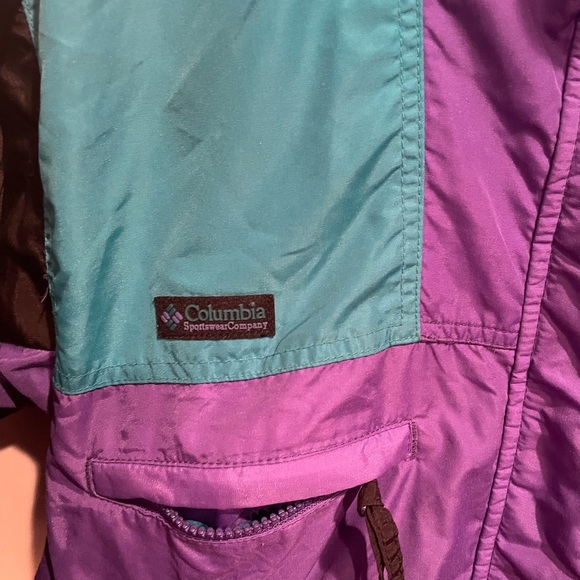 Vintage Columbia Purple and Teal Vamoose Jacket M - Picture 2 of 7